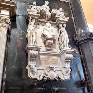 Надгробный памятник Алессандро Виттории, Виттория Алессандро, 1608 г. Церковь Сан Закария