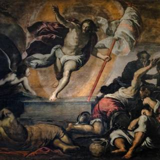 Воскресение Христа из мертвых, Пальма Младший, 1585 г. Церковь Сан Джулиан