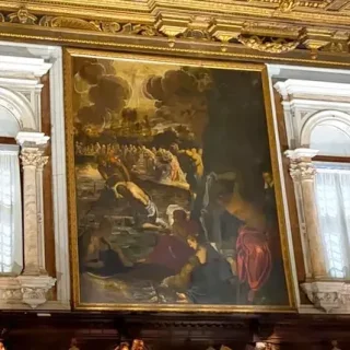 Крещение Христа, Тинторетто, 1579-81 г. Скуола Сан-Рокко