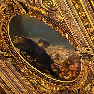 Елисей, умножающий хлебы, Тинторетто, 1577-78 г. Скуола Сан-Рокко