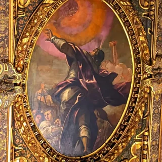 Огненный столп, Тинторетто, 1577-78 г. Скуола Сан-Рокко