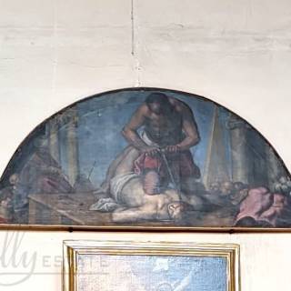 Люнет Мученичество Святого Лизерио, Пальма Младший, 1620-1628 г. Церковь Сан Закария