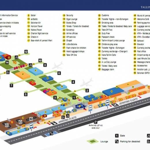 Аэропорт Таллина Lennart Meri Tallinn Airport – общая техническая информация.