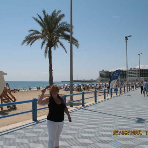 Собственно сам пляж Playa Postiguet, Аликанте.