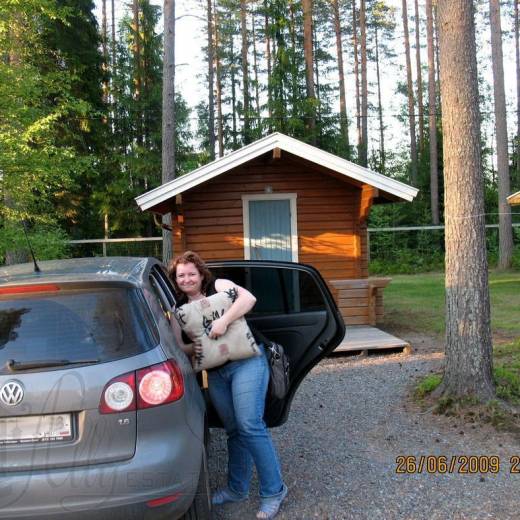 Домик (коттедж) типа Log Cabin в Юва Кемпинг (Juva Camping)