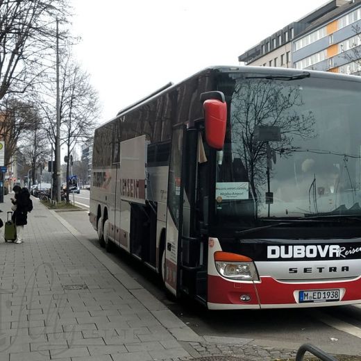 На автобусе из аэропорта в Мюнхен и обратно