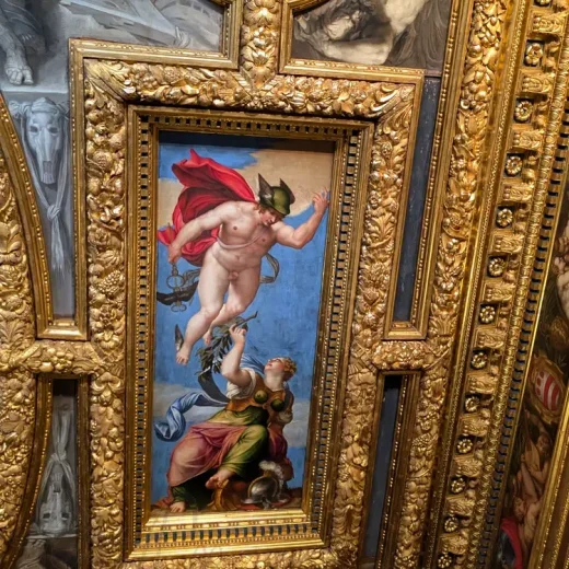 Потолок зала Совета Десяти Дворца Дожей Венеции